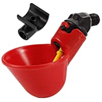 Fdit1 5 vasos para bebederos de plástico para pollos de pájaros para bebederos automáticos vasos para agua vasos para…